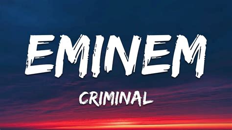 versace somebody shot me|Eminem – Criminal (Snippet) Lyrics .